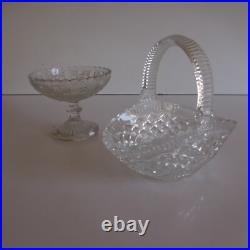 1 coupe 1 panier verre cristal art déco collection antiquité XXe France N3779 1 coupe 1 panier verre cristal art déco collection antiquité XXe France N3779