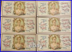 100 Etiquettes Cosmydor Savon Lilas blanc, Art Deco