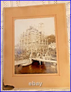 1900 Grande photo ancienne structure Art Déco rare vintage old photo altes Foto