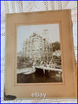 1900 Grande photo ancienne structure Art Déco rare vintage old photo altes Foto