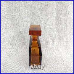 1930s Vintage Art Déco Ambre Verre Flacon de Parfum Décoratifs Collection G995