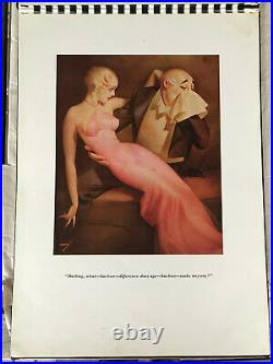 1936 RARE Portfolio George Petty Girls SPECIAL edit. Esquire pinup Art Deco