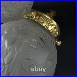 2 X ART DECO Muller Frères Appliques Murales Motifs De Paon Lampes Années 1930