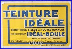 AFFICHE ANCIENNE ART-DECO circa 1930 TEINTURE IDEALE IDEAL-BOULE