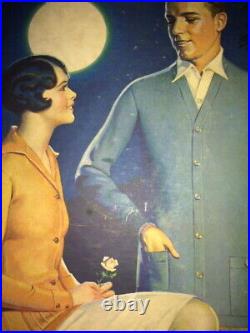 ART DECO Graphic's années 1920 CLUB Mate Sweater Box, Homme & Femme, clair de lune, à clapet