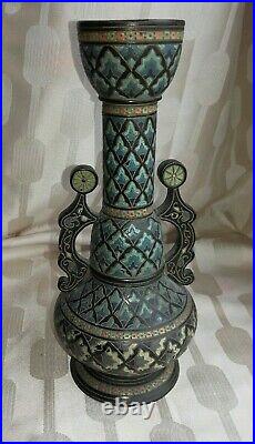 ART DECO antique VASE Wilhelm SCHILLER keramik jugendstil Persian style Bohême