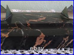 Accessoire (3) de bureau Art deco Marbre PORTO Encrier Buvard + Porte-lettres