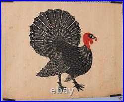 Affiche Ancienne Art Deco Anonyme Circa 1930-40 Le Dindon (the Turkey)