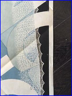 Affiche Ancienne Marcel Jacno Publicité Galeries Lafayette Art Déco Modernisme