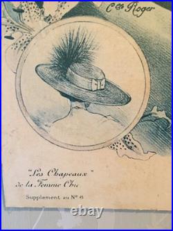 Affiche Art Déco Années Folles les chapeaux de la femme publicitaire-vintage Affiche Art Déco Années Folles les chapeaux de la femme publicitaire-vintage