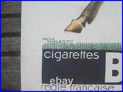 Affiche Art Deco Cigarettes Balto Gout Americain Rene Vincent Circa 1930