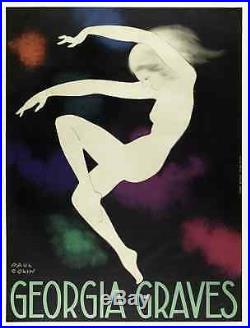 Affiche Art Déco Originale Paul Colin Georgia Graves Ballet Danse 1928