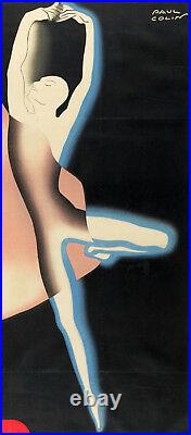 Affiche Art Déco Originale Paul Colin Serge Lifar Danse Ballet 1935