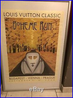 Affiche BUGATTI Louis VUITTON Classic BOHÈME RUN Budapest, Razzia, Art Deco