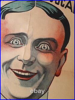 Affiche ancienne HARFORD HARFORT 1920 ART DECO vintage Clown Circus poster
