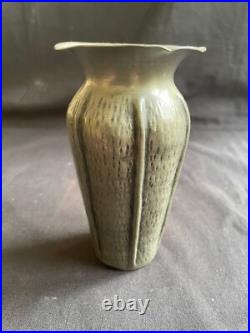 Alice & Eugène-Louis Chanal Art Deco Vase Ornemental En Étain Martelé