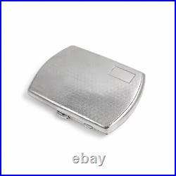 Ancien Art Déco Doré Argent Sterling Femme Cigarette Étui Ou Porte-Cartes, 79 G