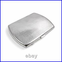 Ancien Art Déco Doré Argent Sterling Femme Cigarette Étui Ou Porte-Cartes, 79 G