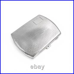 Ancien Art Déco Doré Argent Sterling Femme Cigarette Étui Ou Porte-Cartes, 79 G