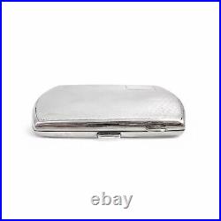 Ancien Art Déco Doré Argent Sterling Femme Cigarette Étui Ou Porte-Cartes, 79 G
