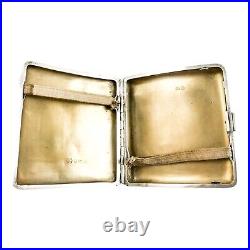 Ancien Art Déco Doré Et Argent Sterling Cigarette Porte-Cartes Inscrit Clive Ancien Art Déco Doré Et Argent Sterling Cigarette Porte-Cartes Inscrit Clive
