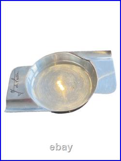 Ancien Cendrier de Christofle Luc Lanel Métal Argenté Signé De Pathé ART DECO