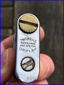 Ancien Coffret Briquet Thorens Oriflam Et Etui A Cigarette Art Deco Lighter