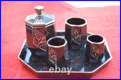 Ancien Pot à Tabac Service objet du Fumeur collection art déco