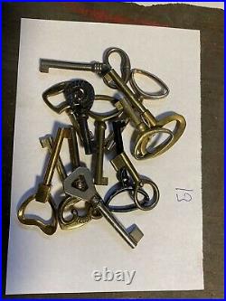 Ancien Stock Lot 178 Clefs Clés Keys Lock ART DECO porte d'armoire, meuble Nos