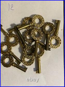 Ancien Stock Lot 178 Clefs Clés Keys Lock ART DECO porte d'armoire, meuble Nos