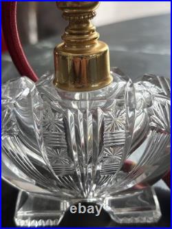 Ancien Vaporisateur De Parfum En Cristal Taillé Art Déco Marcel Franck