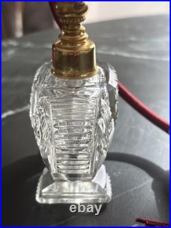 Ancien Vaporisateur De Parfum En Cristal Taillé Art Déco Marcel Franck