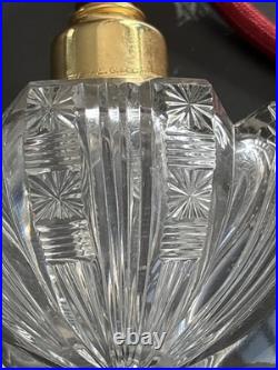 Ancien Vaporisateur De Parfum En Cristal Taillé Art Déco Marcel Franck