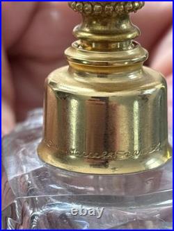 Ancien Vaporisateur De Parfum En Cristal Taillé Art Déco Marcel Franck
