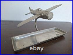 Ancien Vide-poche Cendrier Maquette Avion Art Déco Dewoitine D. 520 600g