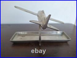 Ancien Vide-poche Cendrier Maquette Avion Art Déco Dewoitine D. 520 600g