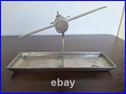 Ancien Vide-poche Cendrier Maquette Avion Art Déco Dewoitine D. 520 600g