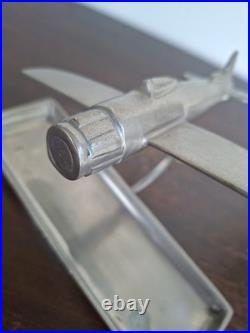 Ancien Vide-poche Cendrier Maquette Avion Art Déco Dewoitine D. 520 600g