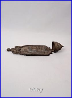 Ancien bénitier en régule Art Déco de Notre Dame de Lourdes début XXème