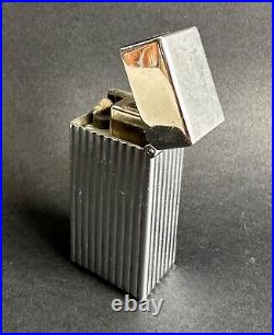 Ancien briquet à essence de table lighter Parker N°125 U. S. A Art Déco chromé