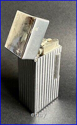 Ancien briquet à essence de table lighter Parker N°125 U. S. A Art Déco chromé