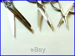 Ancien coffret ciseaux ELOI PERNET ART DECO old set scissors couteau knife