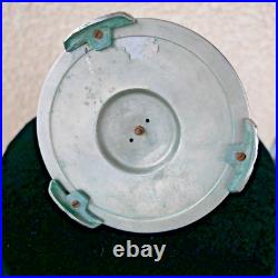 Ancien encrier ART DECO pharaon égypte toutankamon metal chromé 1930 écriture