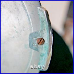 Ancien encrier ART DECO pharaon égypte toutankamon metal chromé 1930 écriture Ancien encrier ART DECO pharaon égypte toutankamon metal chromé 1930 écriture