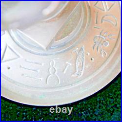 Ancien encrier ART DECO pharaon égypte toutankamon metal chromé 1930 écriture