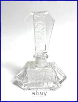 Ancien flacon de parfum de collection Baccarat Le Clairupt Art Déco Verre Moulé