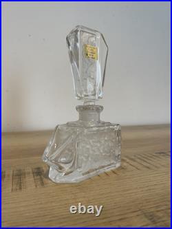 Ancien flacon de parfum de collection Baccarat Le Clairupt Art Déco Verre Moulé