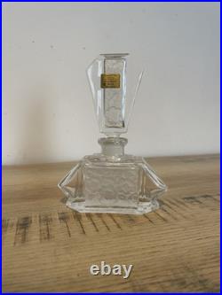 Ancien flacon de parfum de collection Baccarat Le Clairupt Art Déco Verre Moulé