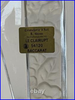 Ancien flacon de parfum de collection Baccarat Le Clairupt Art Déco Verre Moulé