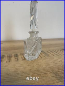 Ancien flacon de parfum de collection Baccarat Le Clairupt Art Déco Verre Moulé